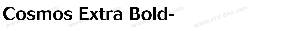 Cosmos Extra Bold字体转换